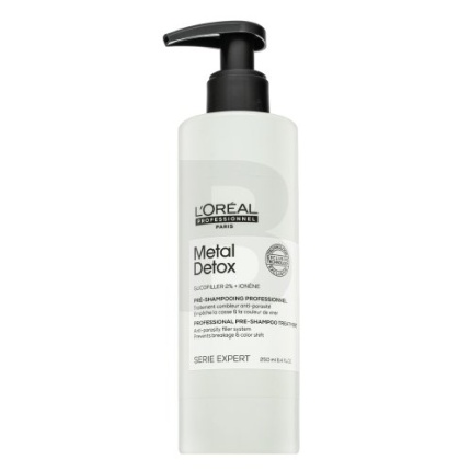 L´Oréal Professionnel Série Expert Metal Detox Professionnal Pre-Shampoo Treatment before-care shampoo for gloss and protection of dyed hair 250 ml